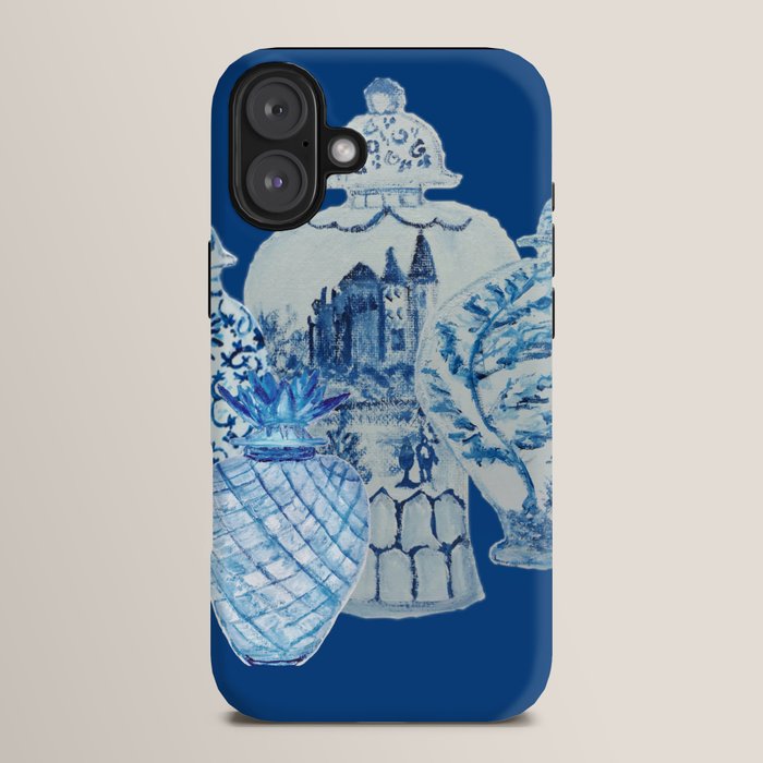 4 Four 4 Blue and White Ginger Jars  iPhone Case