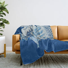 4 Four 4 Blue and White Ginger Jars  Throw Blanket