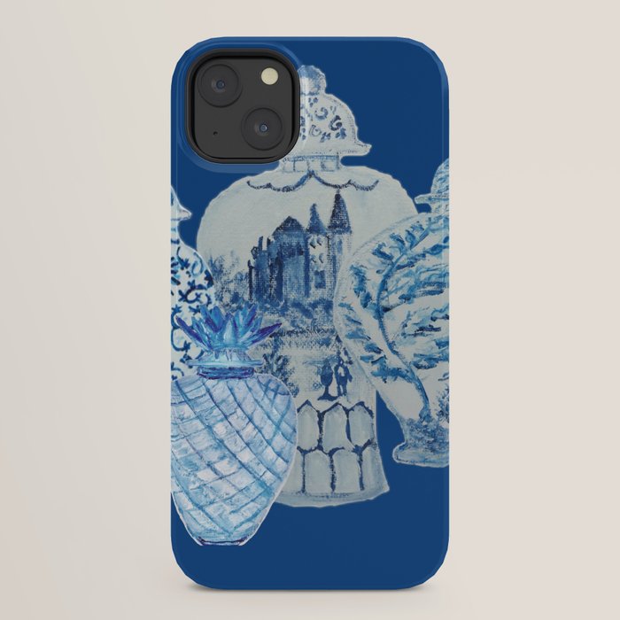 4 Four 4 Blue and White Ginger Jars  iPhone Case