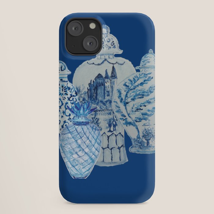 4 Four 4 Blue and White Ginger Jars  iPhone Case