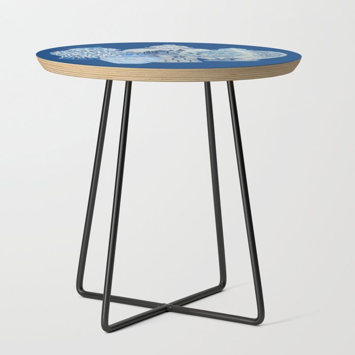 4 Four 4 Blue and White Ginger Jars  Side Table