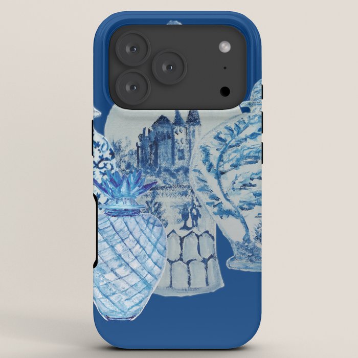 4 Four 4 Blue and White Ginger Jars  iPhone Case