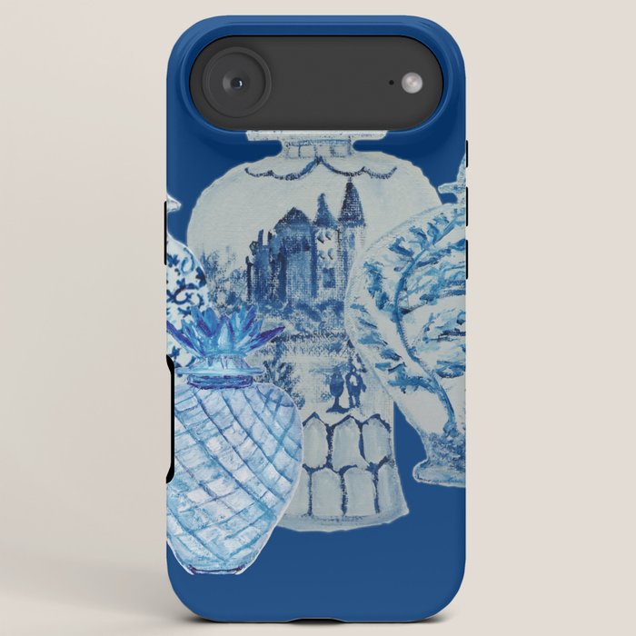 4 Four 4 Blue and White Ginger Jars  iPhone Case