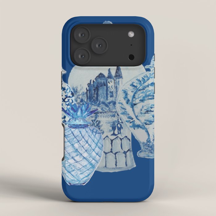 4 Four 4 Blue and White Ginger Jars  iPhone Case