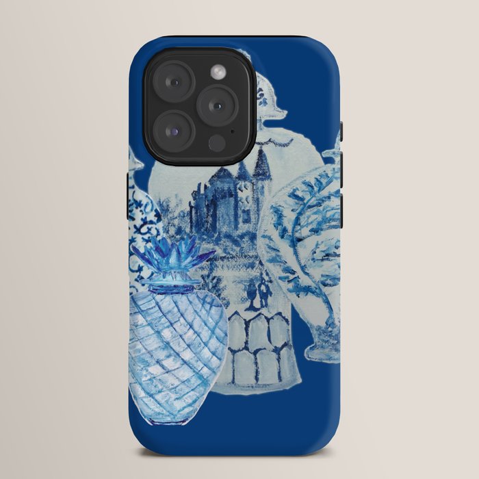 4 Four 4 Blue and White Ginger Jars  iPhone Case
