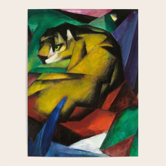 "The Tiger" by Franz Marc, 1912 Poster