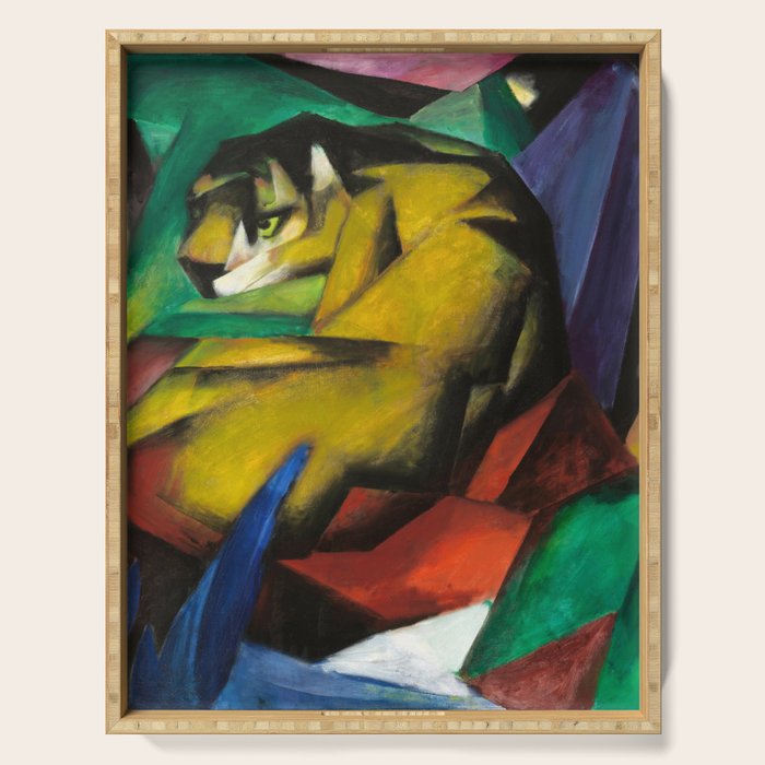 "The Tiger" by Franz Marc, 1912 Serving Tray