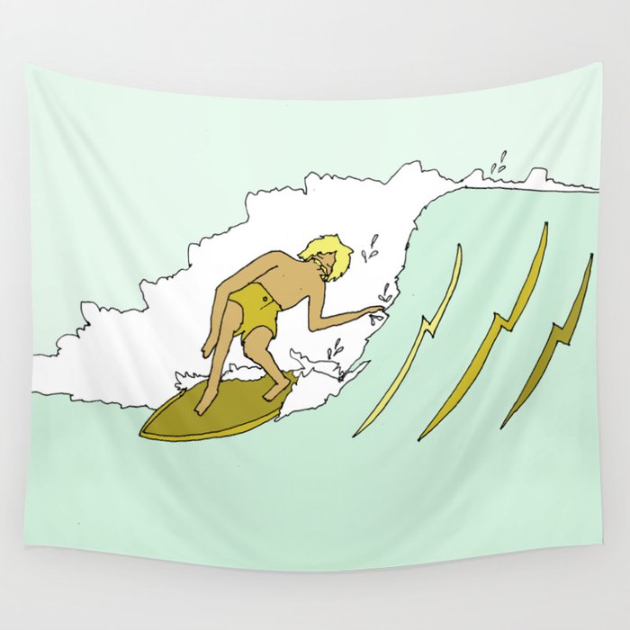70s outer banks surf // retro surf by surfy birdy Wall Tapestry