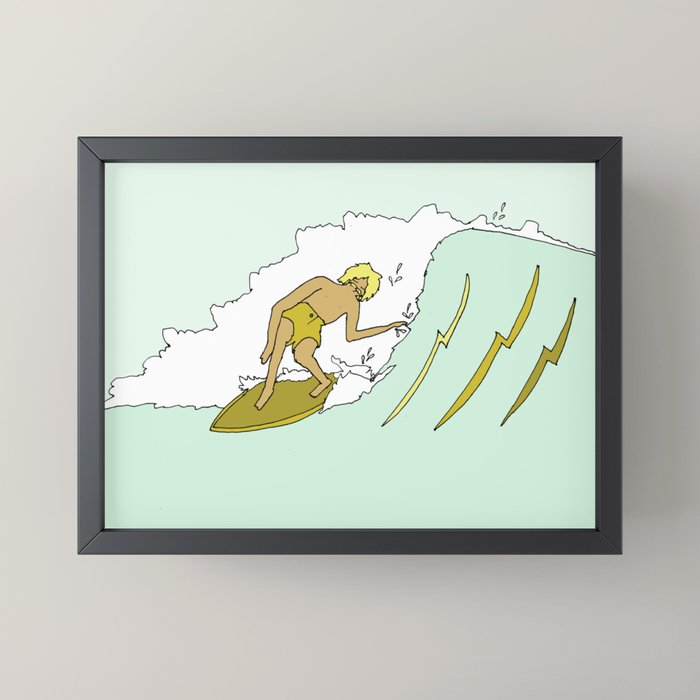 70s outer banks surf // retro surf by surfy birdy Mini Art Print