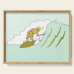 70s outer banks surf // retro surf by surfy birdy Serving Tray