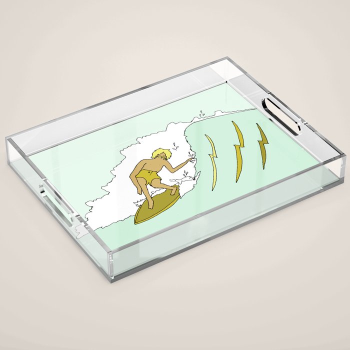 70s outer banks surf // retro surf by surfy birdy Acrylic Tray
