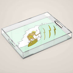 70s outer banks surf // retro surf by surfy birdy Acrylic Tray