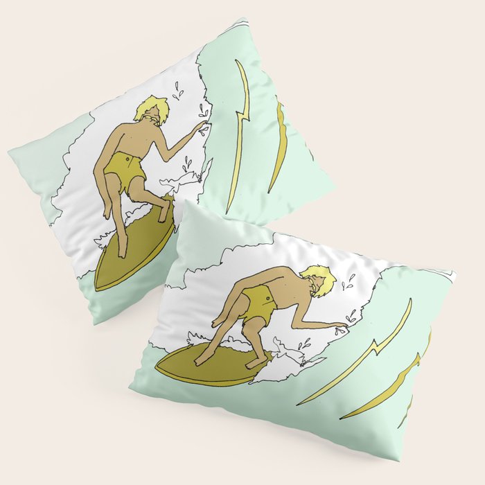 70s outer banks surf // retro surf by surfy birdy Pillow Sham