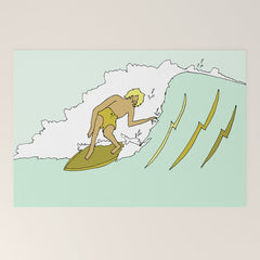 70s outer banks surf // retro surf by surfy birdy Welcome Mat