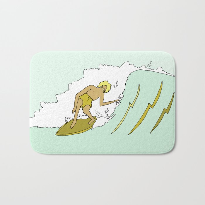 70s outer banks surf // retro surf by surfy birdy Bath Mat