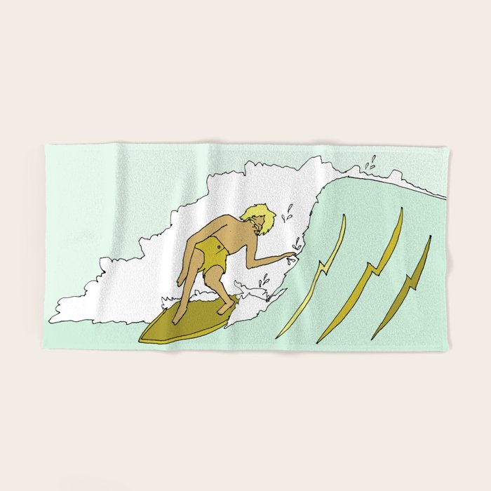 70s outer banks surf // retro surf by surfy birdy Bath Towel