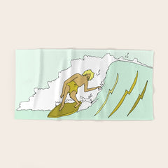 70s outer banks surf // retro surf by surfy birdy Bath Towel