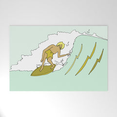 70s outer banks surf // retro surf by surfy birdy Welcome Mat