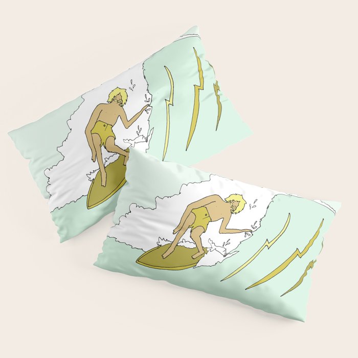 70s outer banks surf // retro surf by surfy birdy Pillow Sham