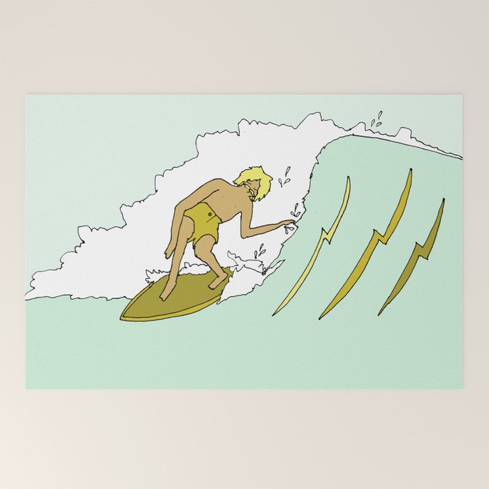 70s outer banks surf // retro surf by surfy birdy Welcome Mat