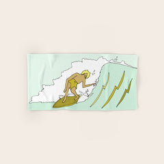70s outer banks surf // retro surf by surfy birdy Bath Towel