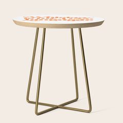 "Whiskey Is My Love Language" Cute Orange Typography Design For Whiskey Lovers! Side Table