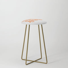 "Whiskey Is My Love Language" Cute Orange Typography Design For Whiskey Lovers! Stool