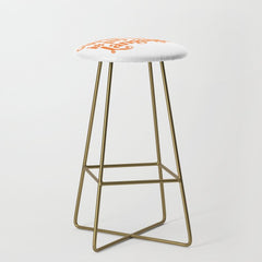 "Whiskey Is My Love Language" Cute Orange Typography Design For Whiskey Lovers! Stool