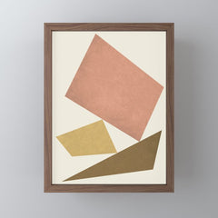 3 Forms Composition - Pink Mini Art Print
