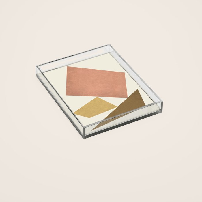 3 Forms Composition - Pink Acrylic Tray
