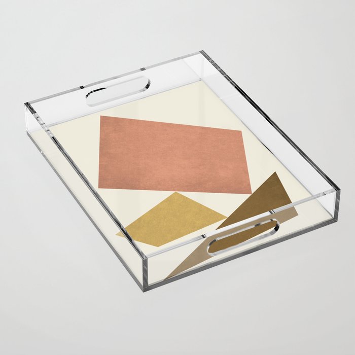 3 Forms Composition - Pink Acrylic Tray