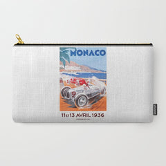 1936 Monaco Grand Prix Race Poster  Carry All Pouch