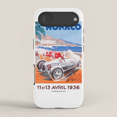1936 Monaco Grand Prix Race Poster  iPhone Case