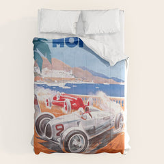 1936 Monaco Grand Prix Race Poster  Comforter