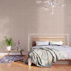 A breath of fresh air - A seamless floral pattern in pinks and reds Wallpaper