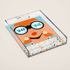 2025 Calendar - Seeking New Horizons Acrylic Tray