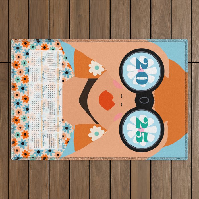2025 Calendar - Seeking New Horizons Outdoor Rug