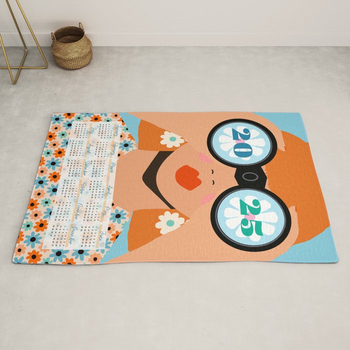 2025 Calendar - Seeking New Horizons Rug