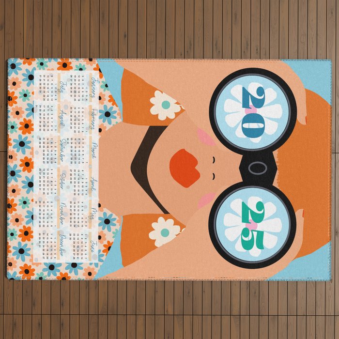 2025 Calendar - Seeking New Horizons Outdoor Rug