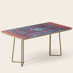 25 Peacocks Baluch Khorasan Persian Bag Face Print Coffee Table