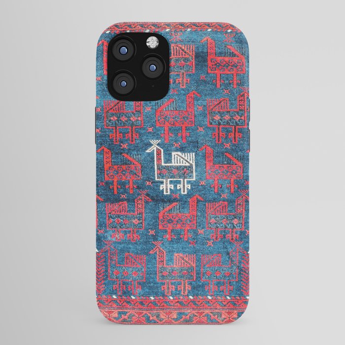 25 Peacocks Baluch Khorasan Persian Bag Face Print iPhone Case