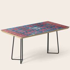 25 Peacocks Baluch Khorasan Persian Bag Face Print Coffee Table