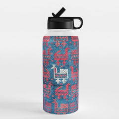 25 Peacocks Baluch Khorasan Persian Bag Face Print Water Bottle