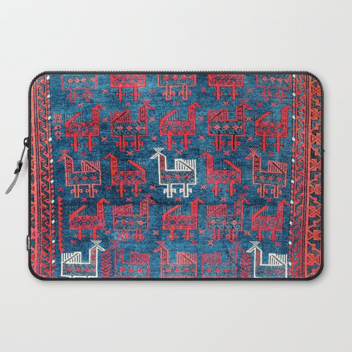 25 Peacocks Baluch Khorasan Persian Bag Face Print Laptop Sleeve