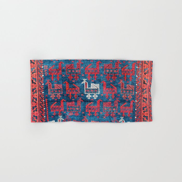 25 Peacocks Baluch Khorasan Persian Bag Face Print Bath Towel