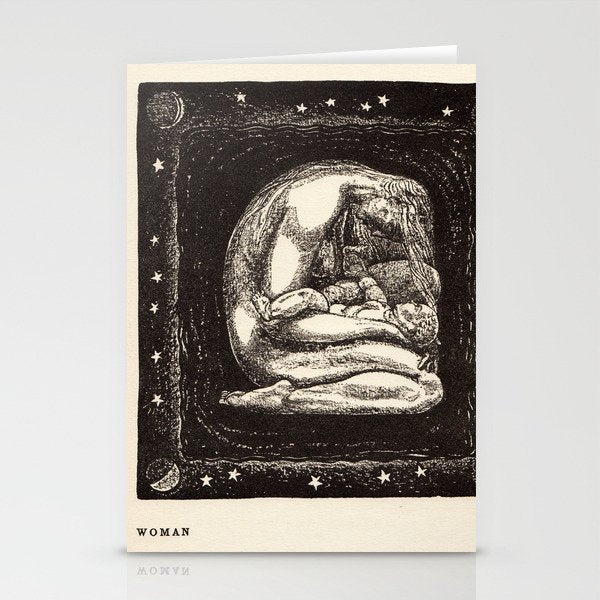 "Woman" by Rockwell Kent (1919) Stationery Card