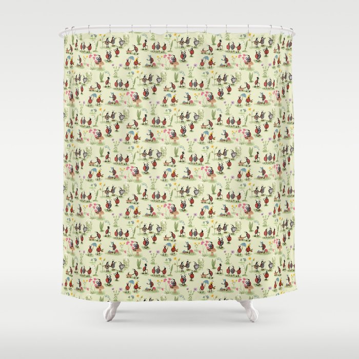 A Ladybug Life Shower Curtain