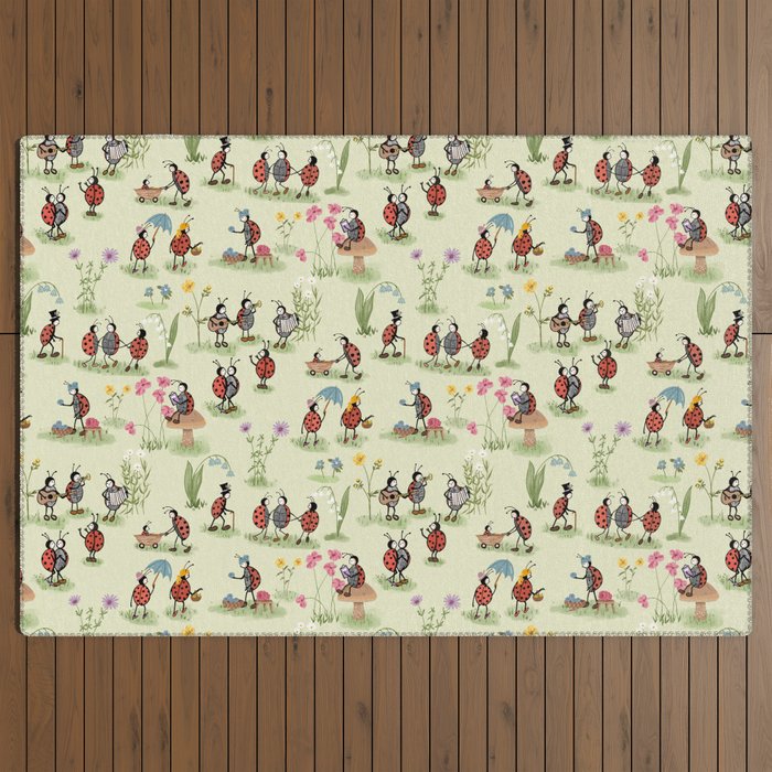 A Ladybug Life Outdoor Rug