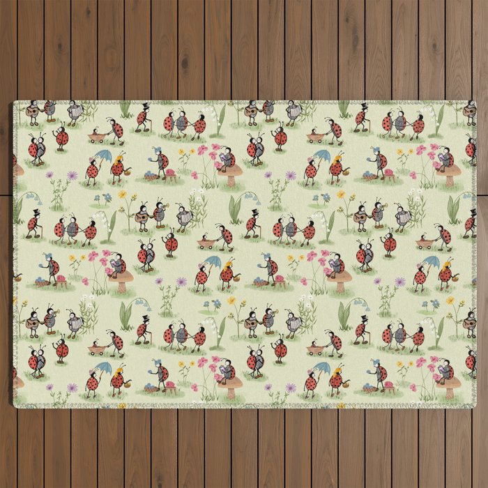 A Ladybug Life Outdoor Rug