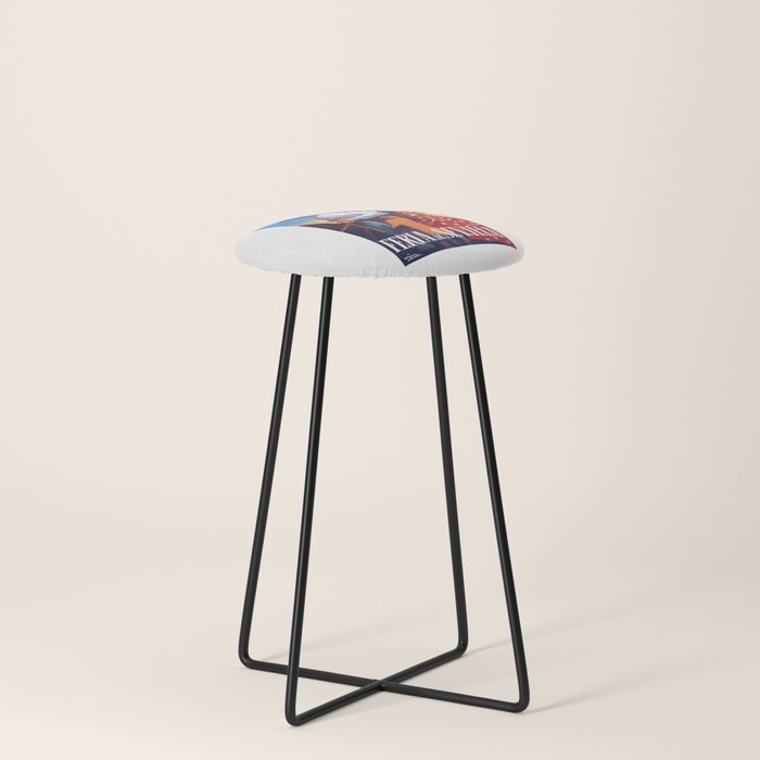 1961 SPAIN Feria De Sevilla Poster Stool